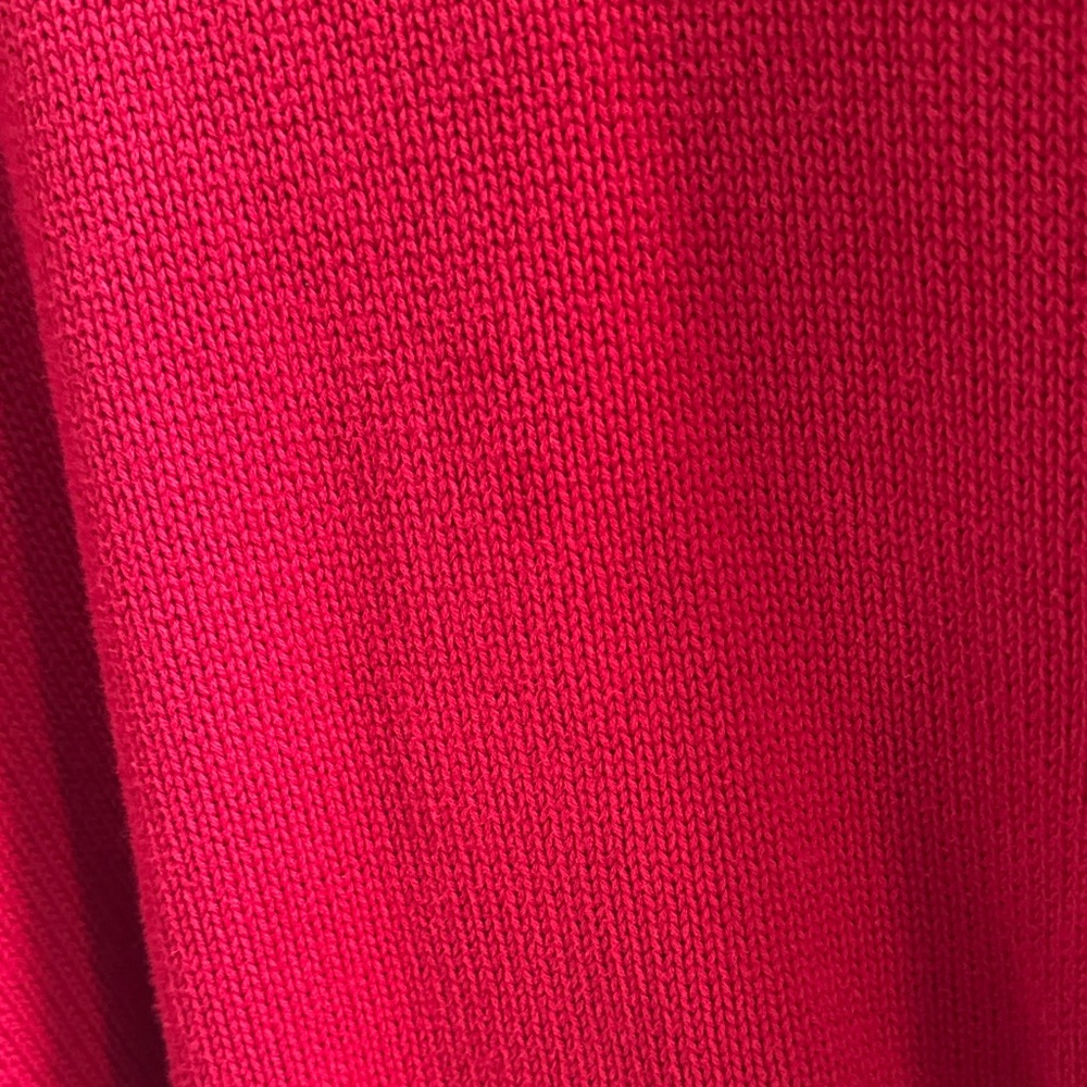 Chaps Red Zip Up Sweater - Picture 4 of 7
